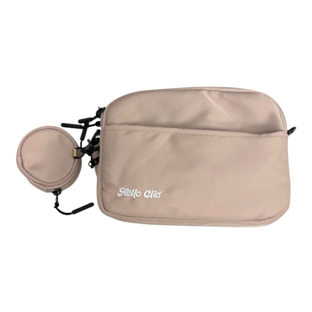 Hello Clio Original Belt Bag Crossbody E Reader Kindle Purse Beige NEW with Tags